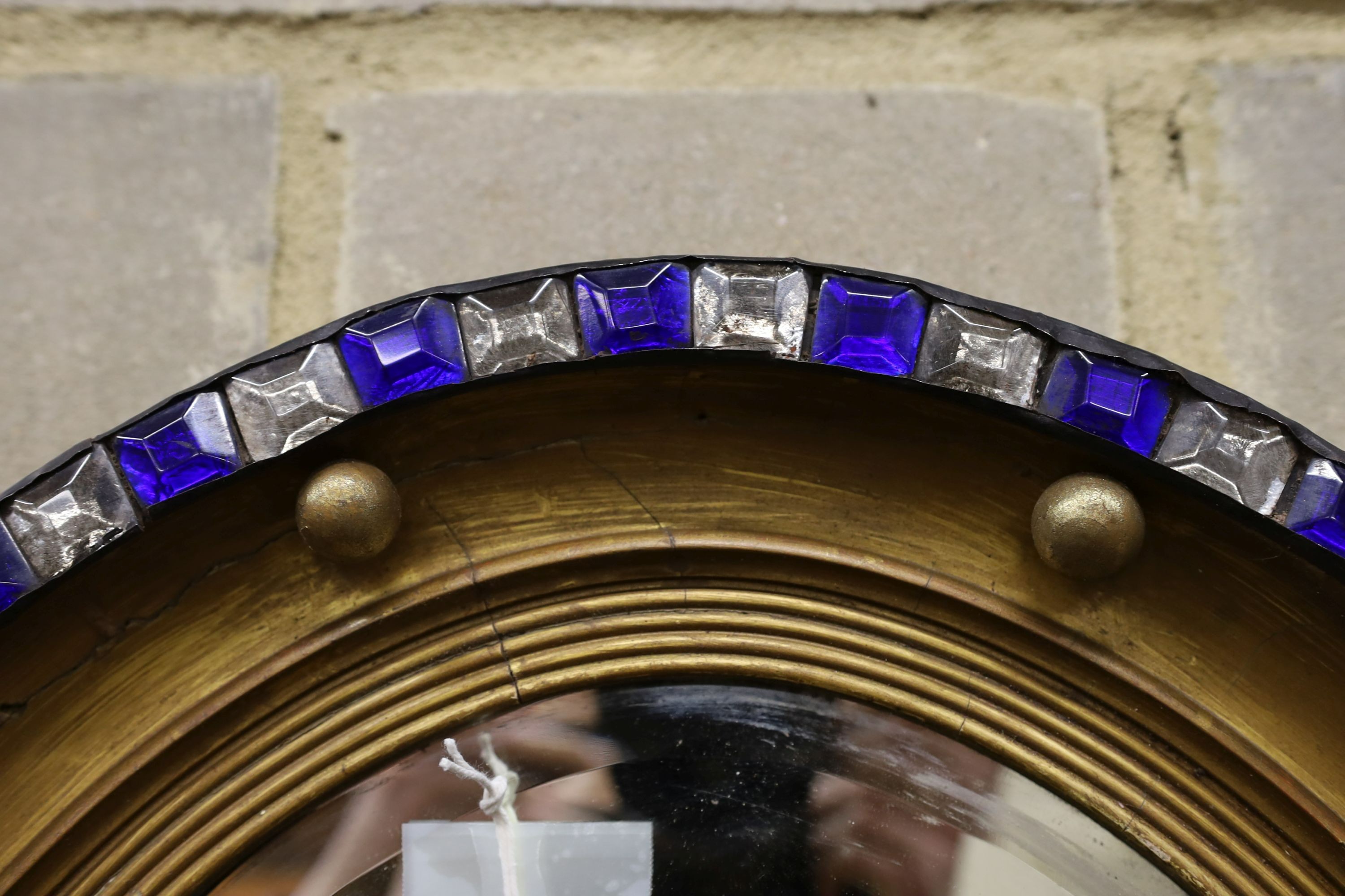 An Irish style oval wall mirror, width 64cm, height 100cm